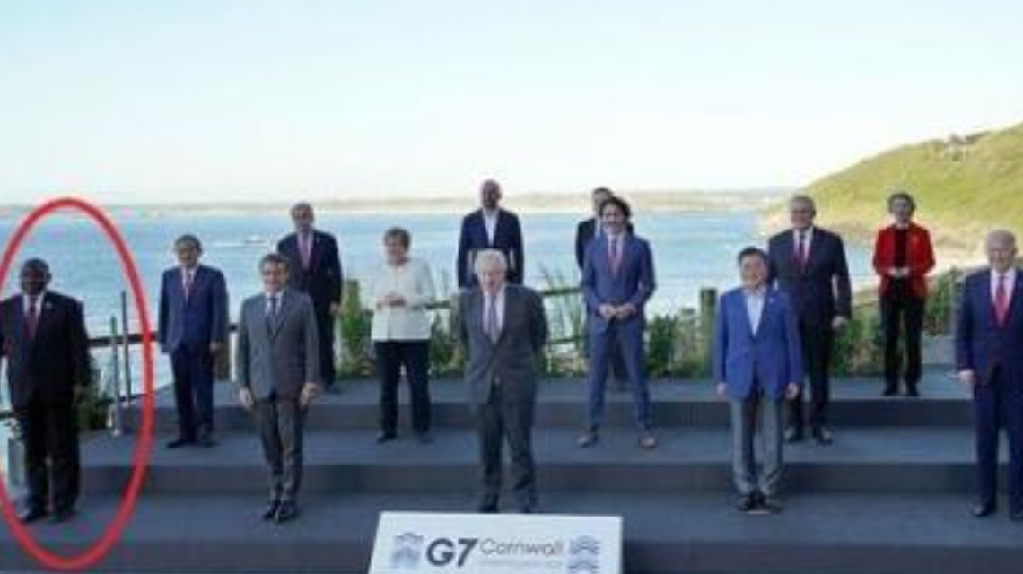 <b>韩国宣传G7合影时裁掉南非总统</b>